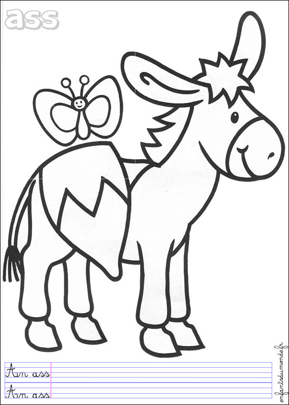 coloriage ane